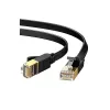 Ugreen NW106 (11261) Cat-7 U/FTP 2 Meter Black Network Cable, Flat Patch Cord